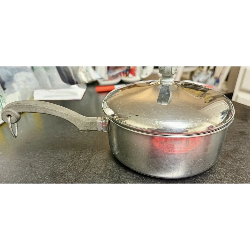 Vintage Farberware Bronx NY USA Stainless Steel Cookware 16 Pc Pot Pan Lid Lot